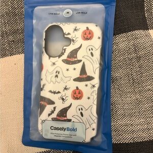 NEW: Casely Halloween Ghost and Witch Hat Phone Case (iPhone 16)